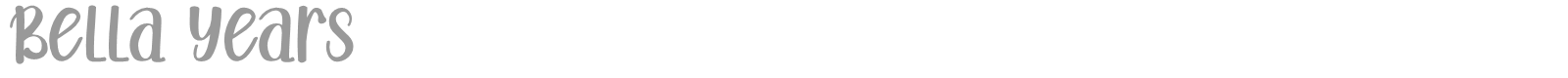Bella Years font preview